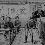 how the future was seen in the past drawing