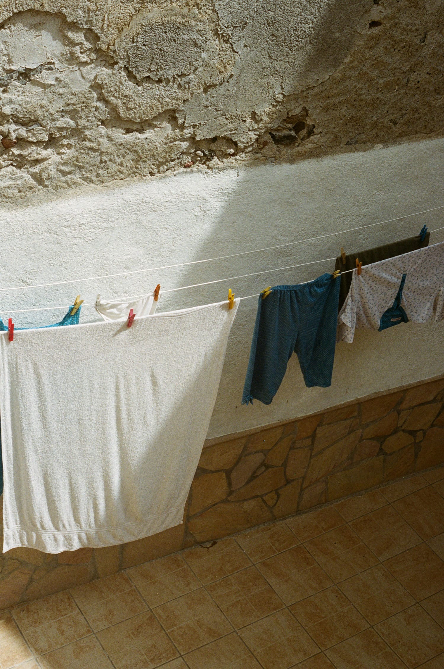 lothes hanging to dry. Washing synthetic clothes can release microplastic into our waters. If your looking for how to avoid microplastics, choose natural fabrics and wash synthetic clothes less frequently