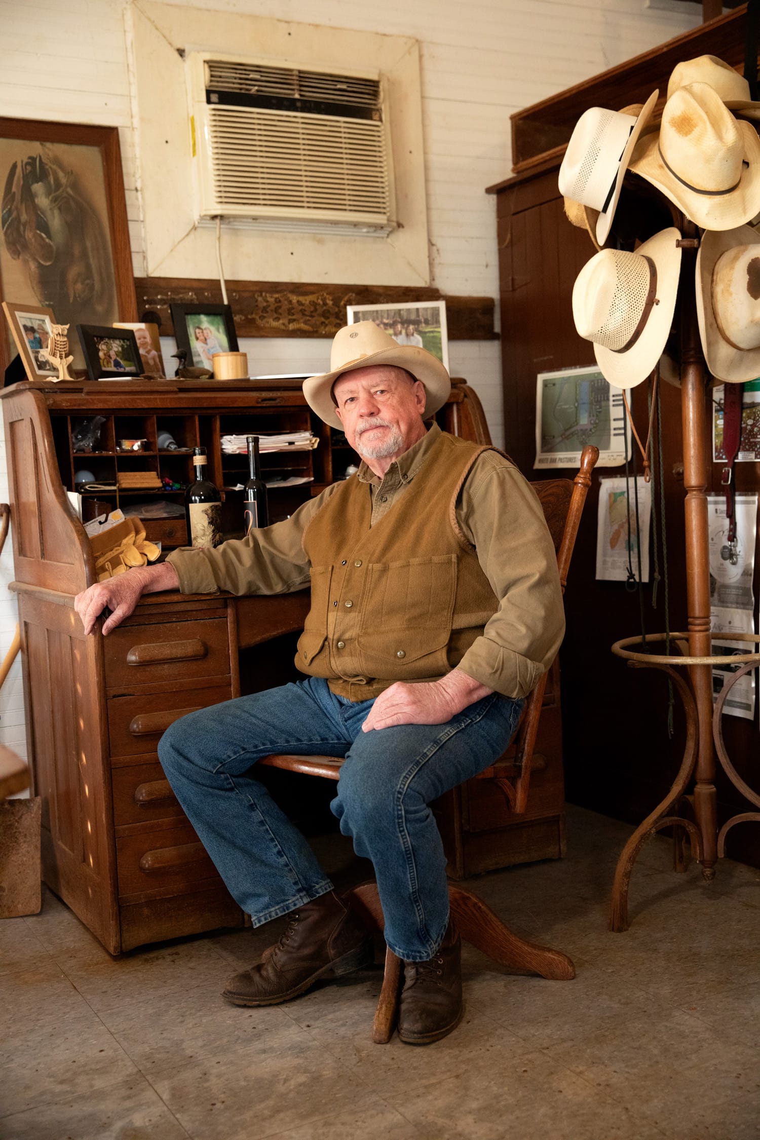Will Harris sitting at his office desk