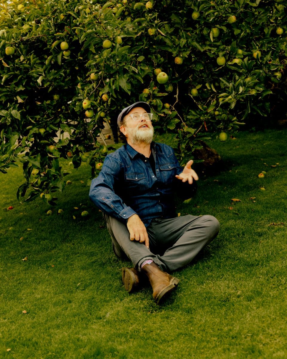 throwing an apple in the air